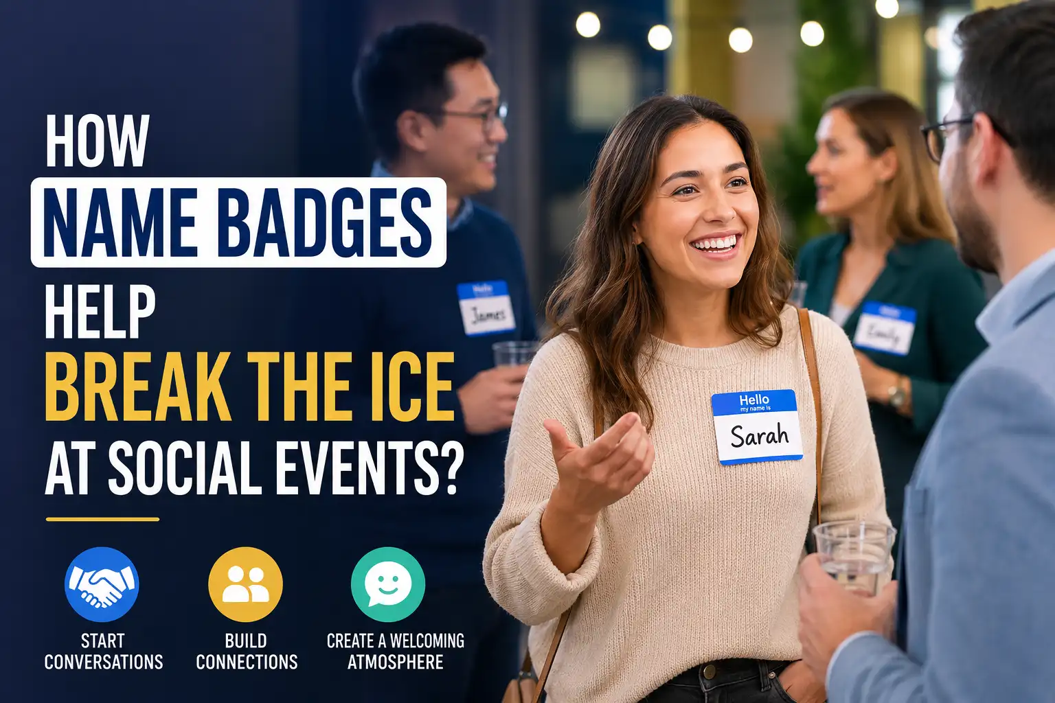 How Name Badges Help Break the Ice at Social Events?