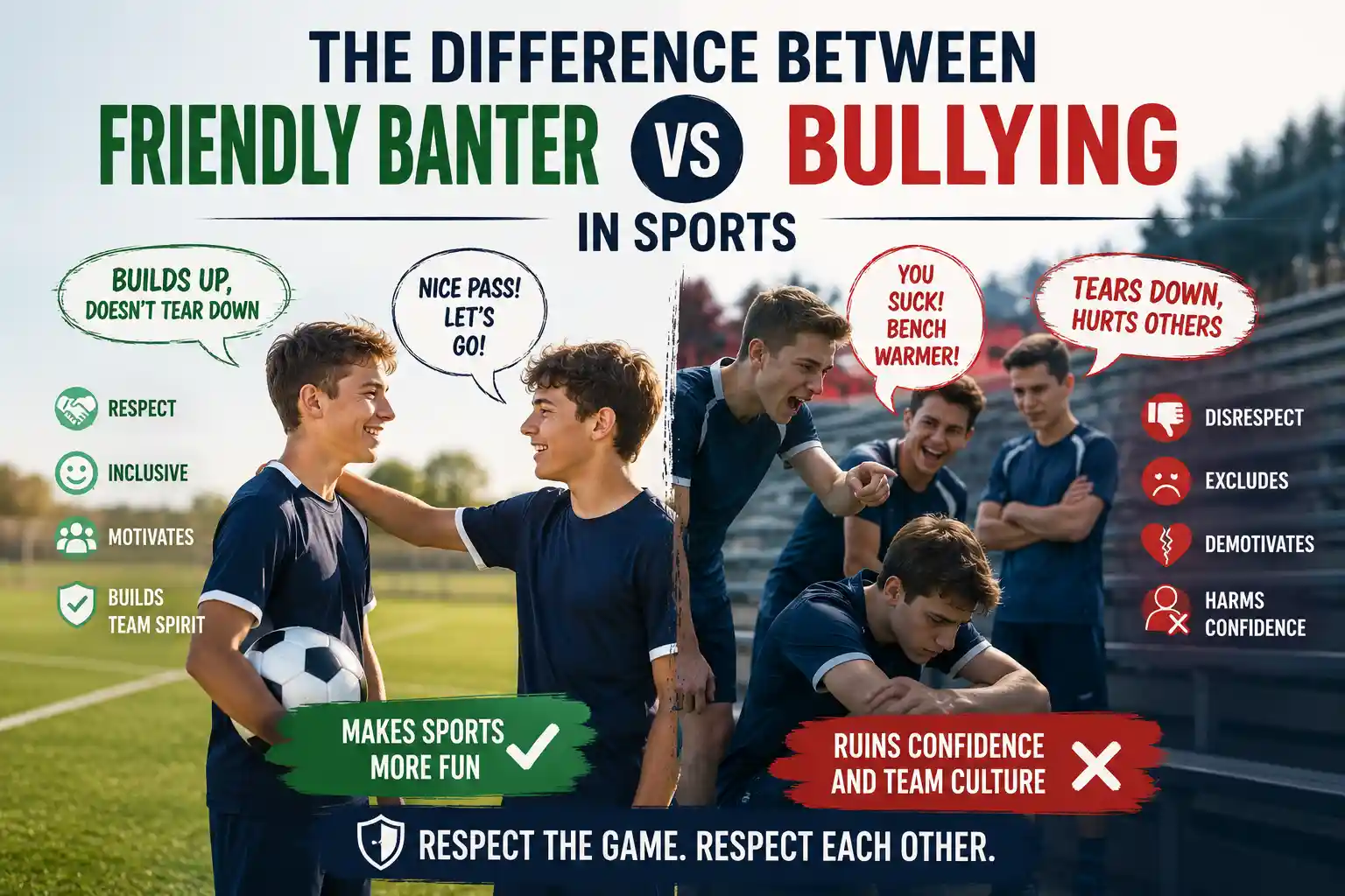 The Difference Between Friendly Banter and Bullying in Sports 