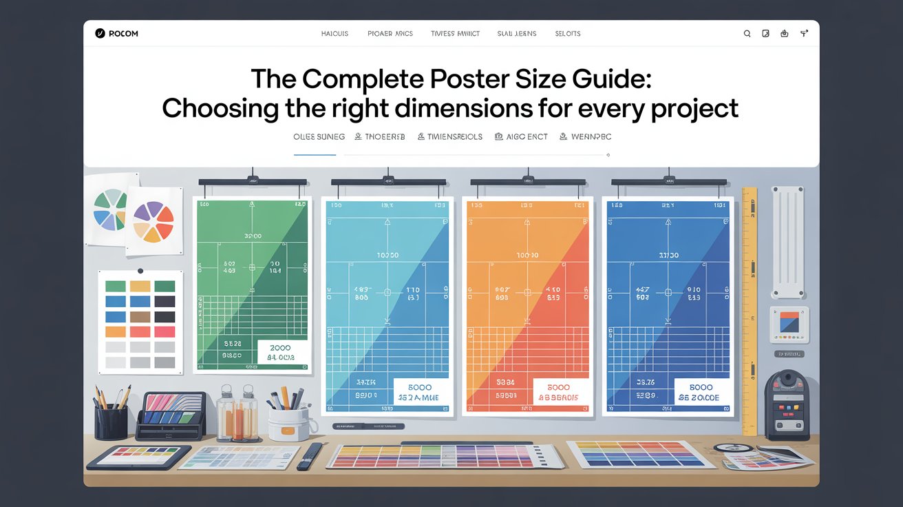 The Complete Poster Size Guide: Choosing the Right Dimensions for Every Project