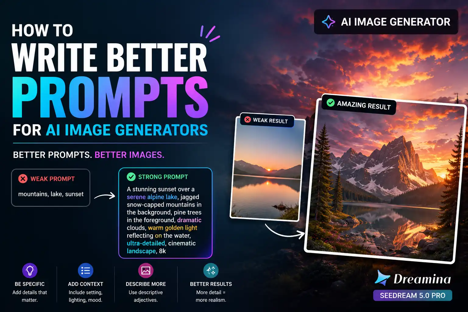 How to Write Better Prompts for AI Image Generators?