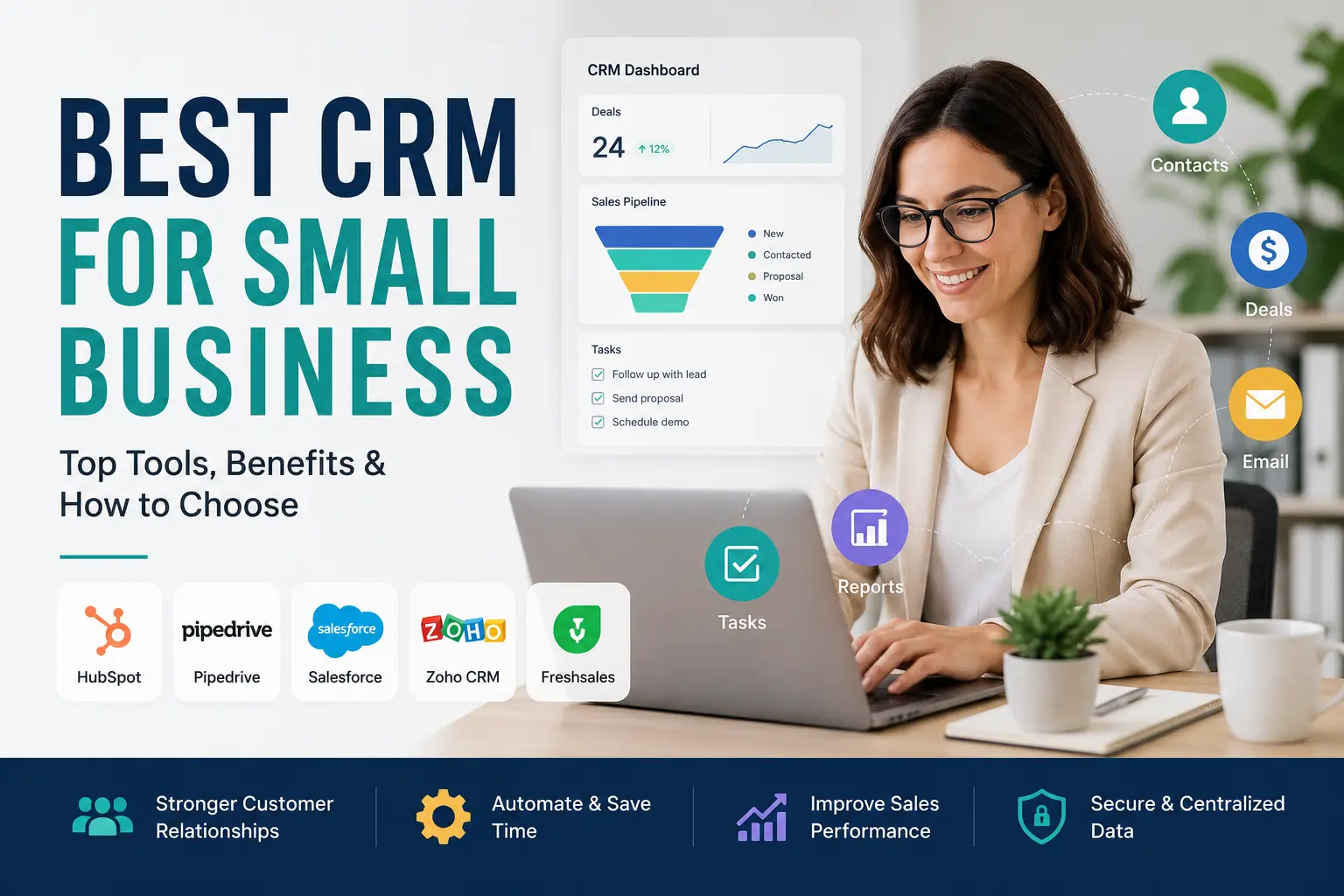 Best CRM for Small Business: 7 Top Options and How to Choose
