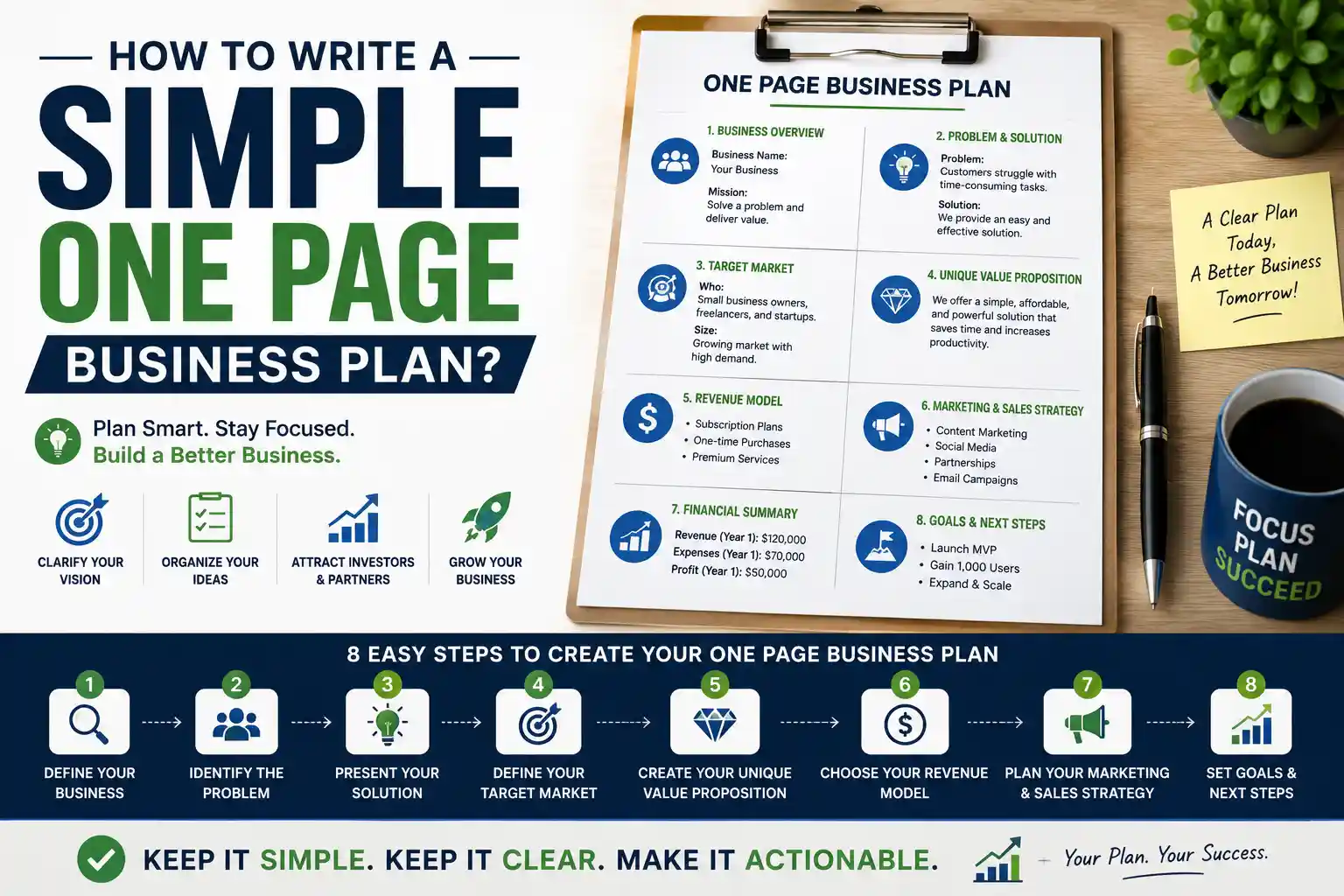 How to Write a Simple One Page Business Plan?