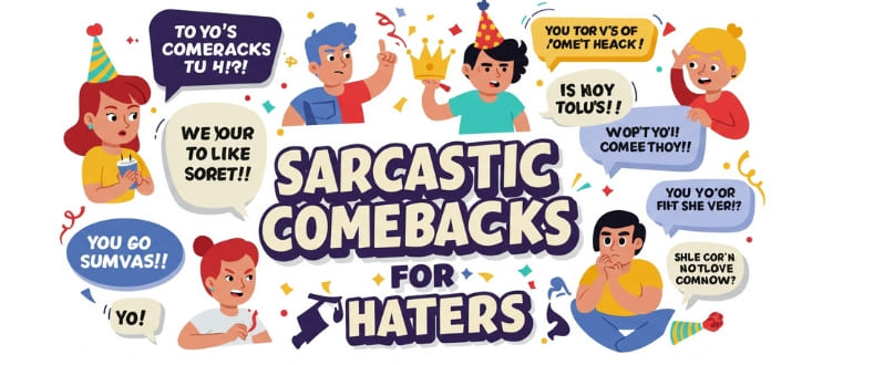 Sarcastic Comebacks for Haters